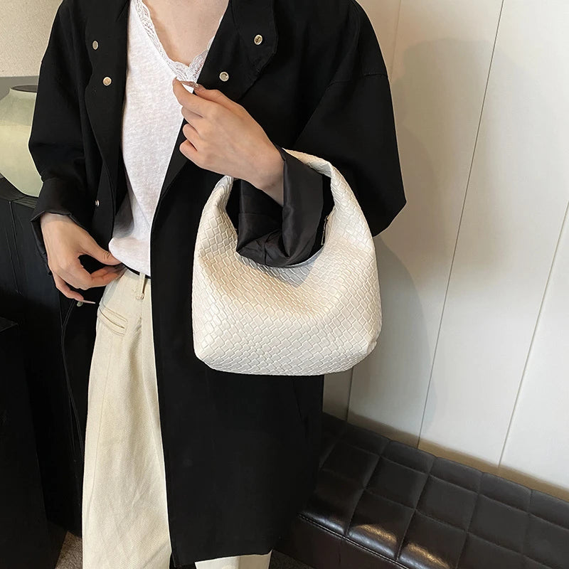 Snake skin leather hobo bag