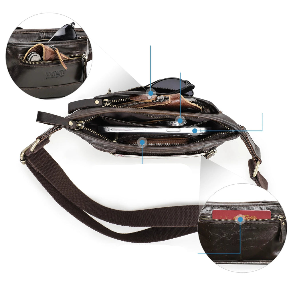 Weekender leather waist bag