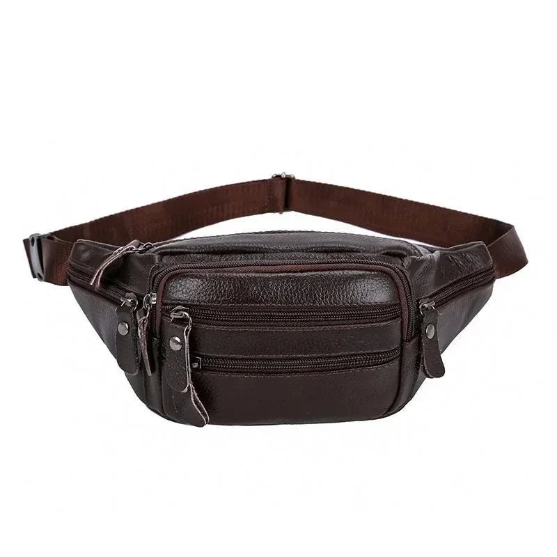 Wraparound leather bum bag