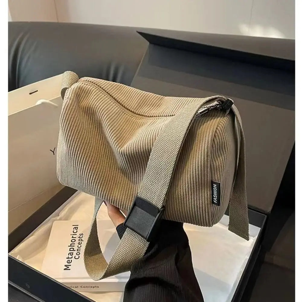 Corduroy handbag for women