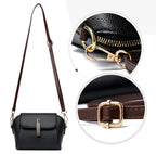 Practical leather crossbody bag