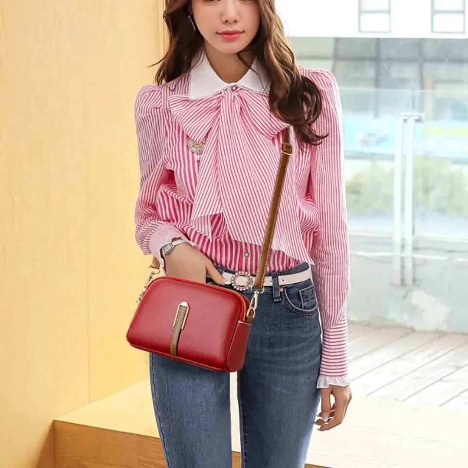 Everyday leather crossbody bag