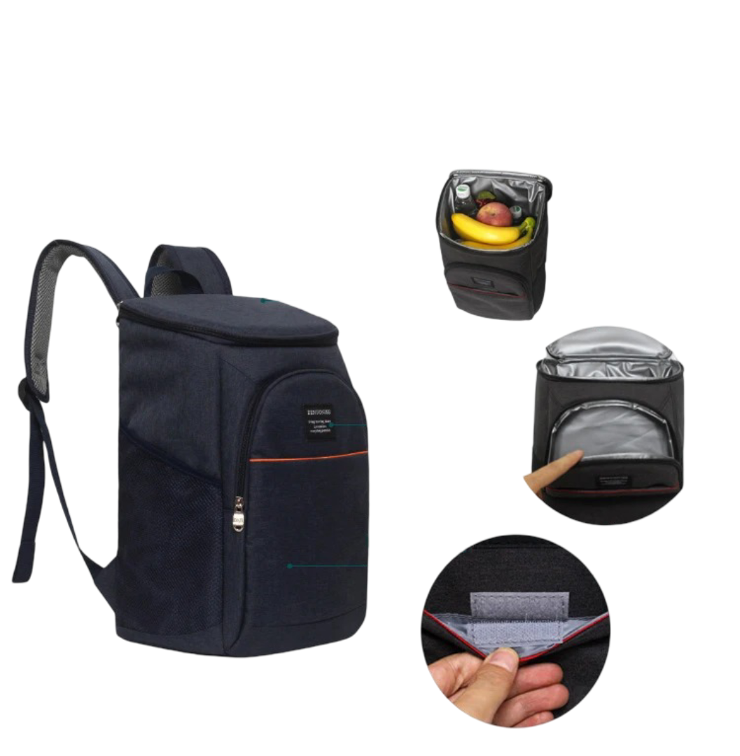 Green camo large cooler backpack