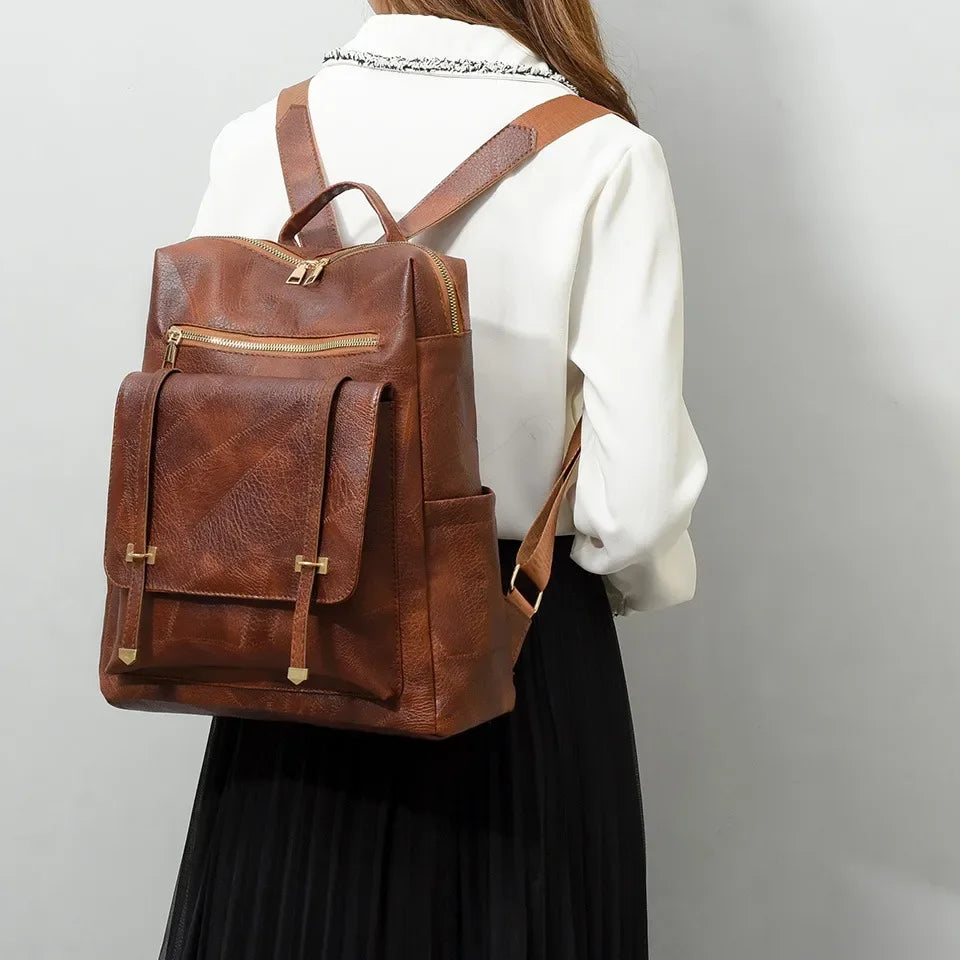 Vintage leather satchel