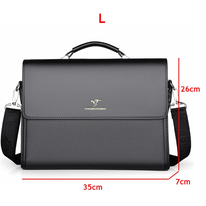 Men's formal leather briefcase