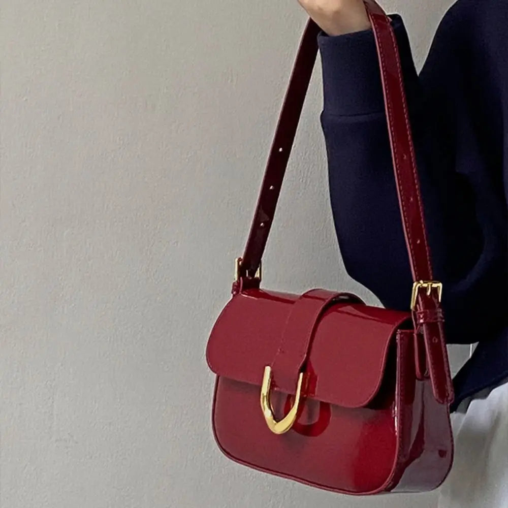 Leather sling purse