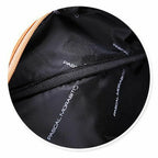 Elegant women's leather duffle bag