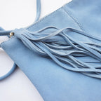 Colorful suede purse