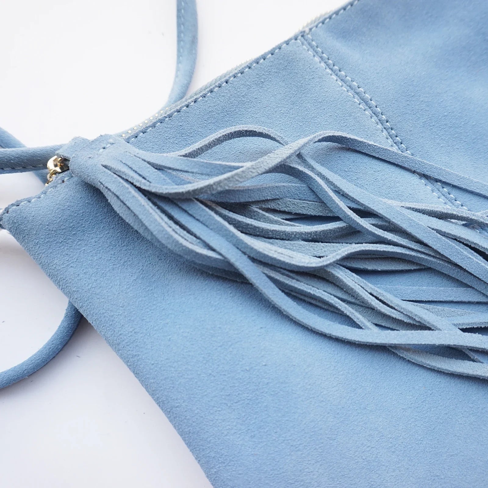 Colorful suede purse