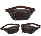 Wraparound leather bum bag