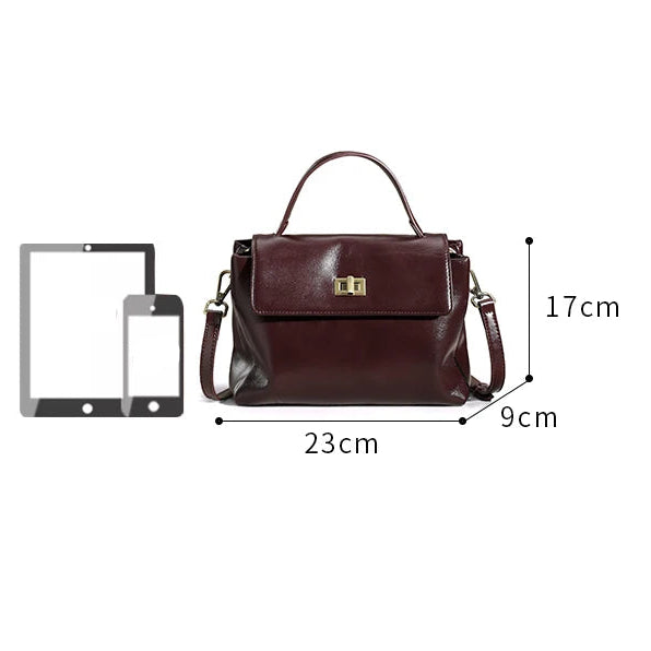 Chic leather crossbody bag for women