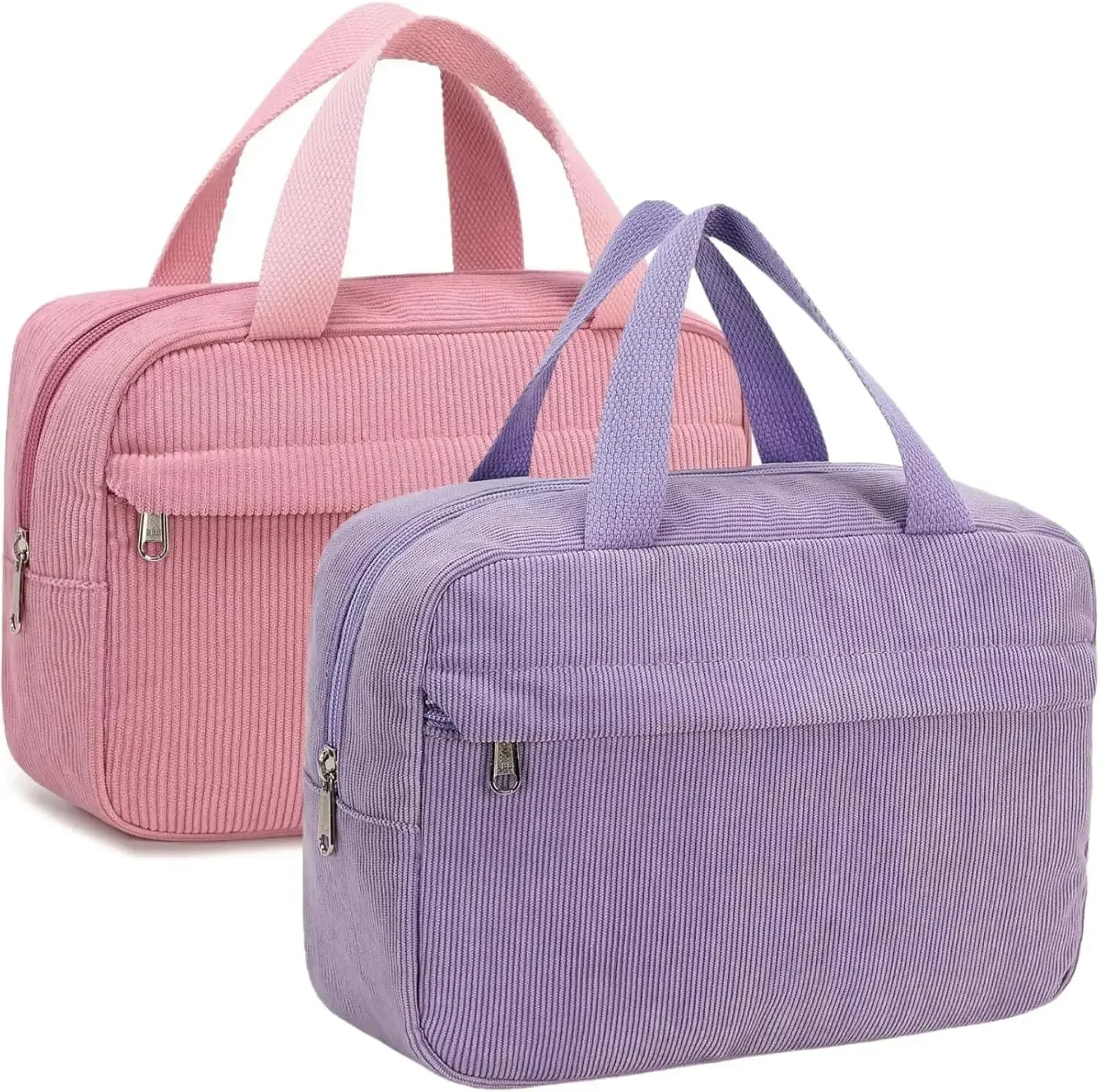 Corduroy travel toiletry bag