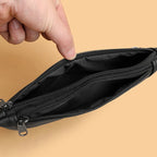 Soft-touch leather bum bag