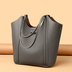 Elegant soft leather tote bag