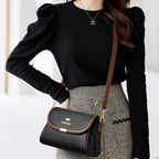 Versatile leather crossbody bag