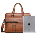 Leather laptop bag