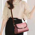 Versatile leather crossbody bag