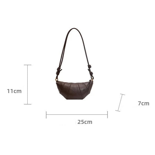 Crescent suede hobo bag
