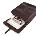 Classic leather satchel