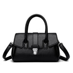 Designer-inspired leather handbag