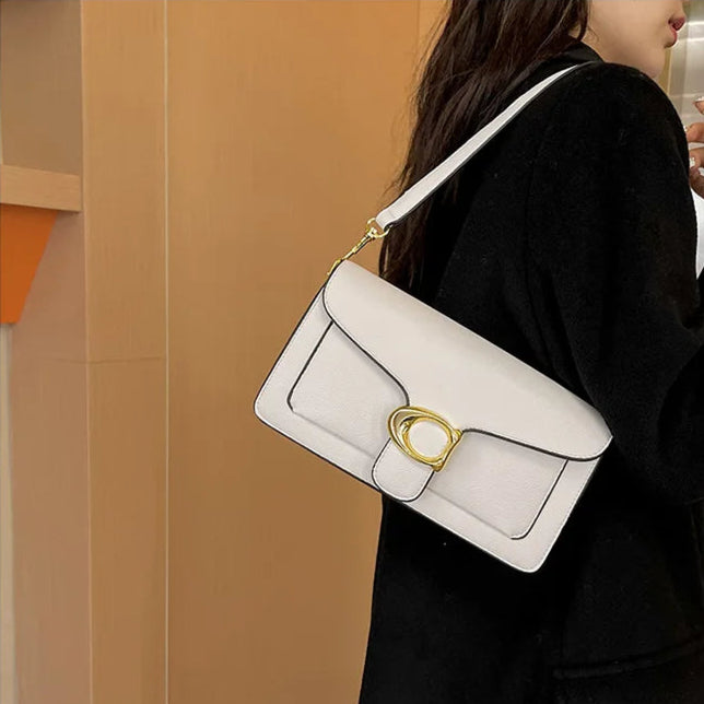 Designer inspired leather crossbody bag
