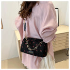 corduroy handbag with strawberry print