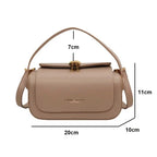 Fashion leather shoulder bag with top handle