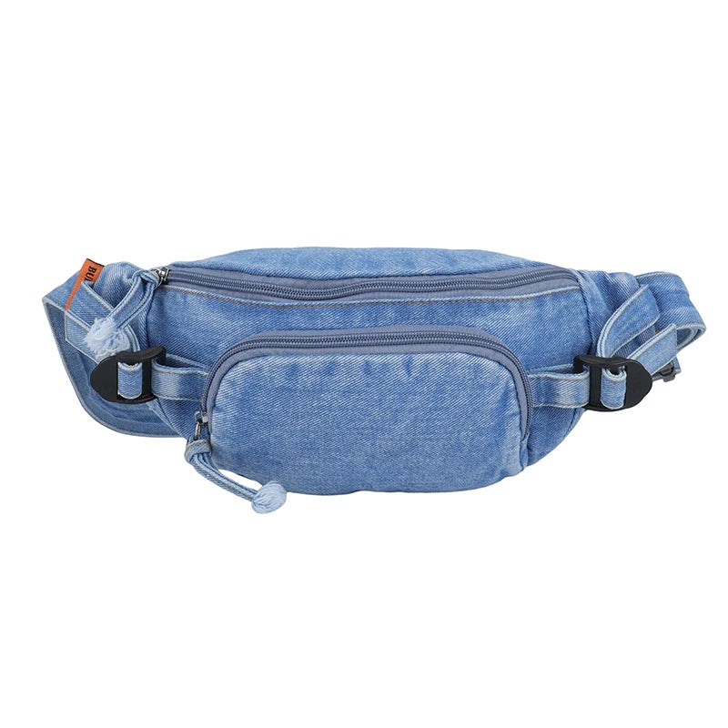 Denim waist bag
