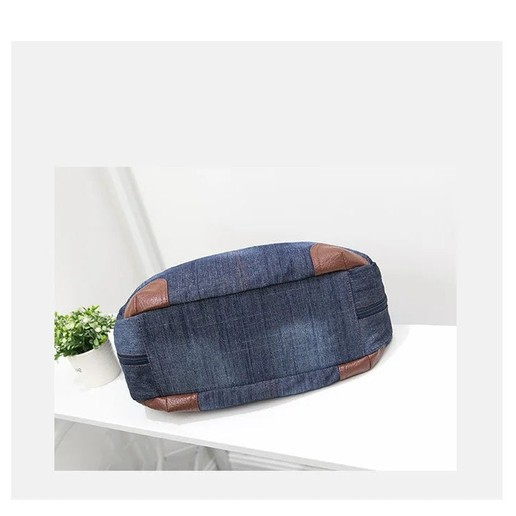 Casual denim slouch bag