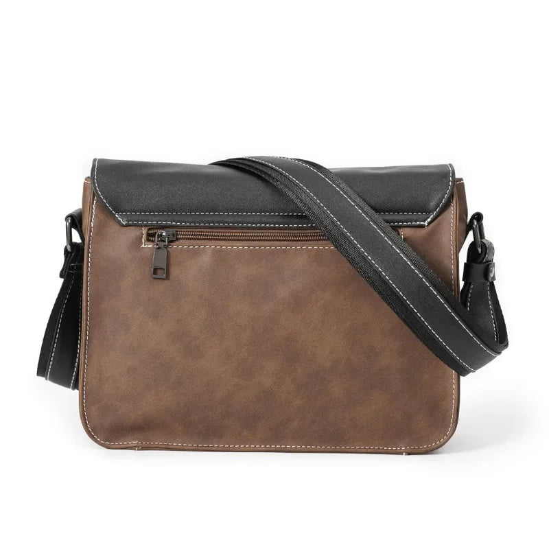 Crossbody leather satchel