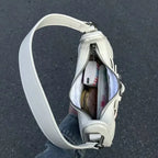 Retro leather sling bag