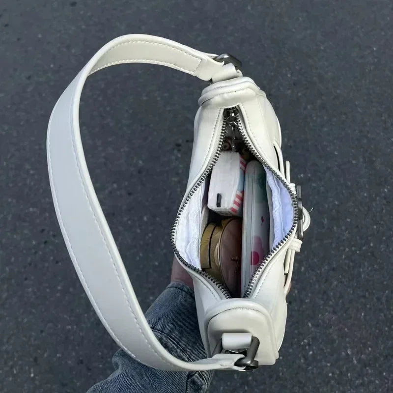 Retro leather sling bag