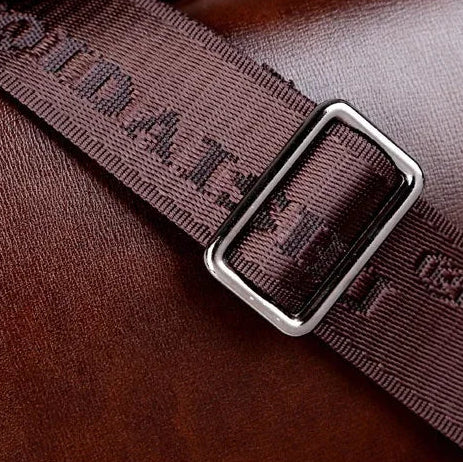 Men's leather briefcase bag