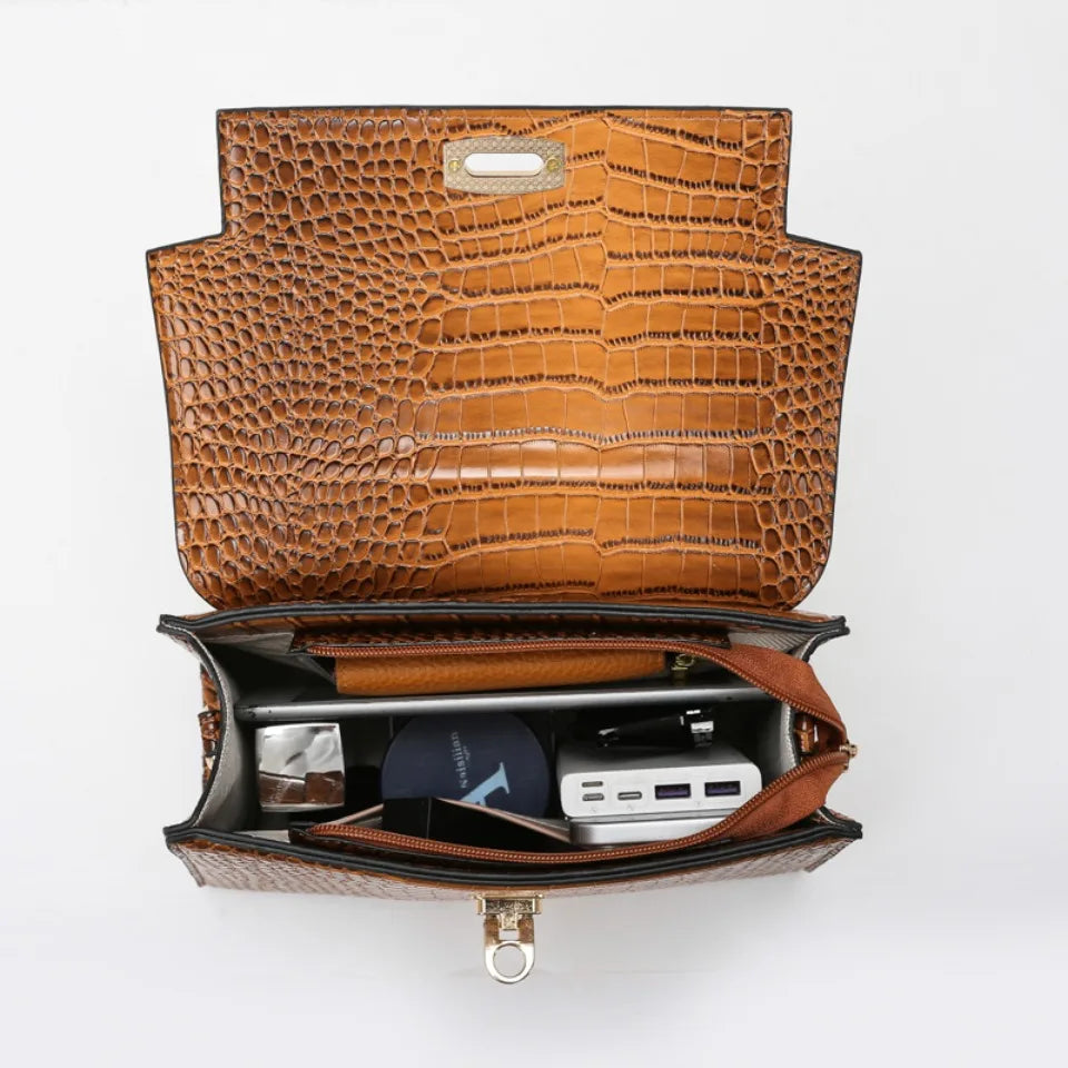 Leather handbag