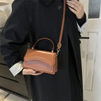 Elegant small leather crossbody bag
