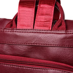 Soft leather backpack for women