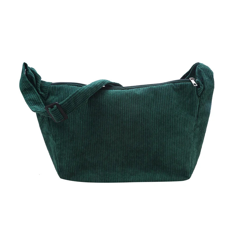 Corduroy handbag for casual wear