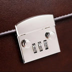 Men's leather briefcase bag