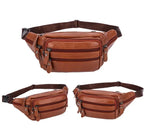 Wraparound leather bum bag