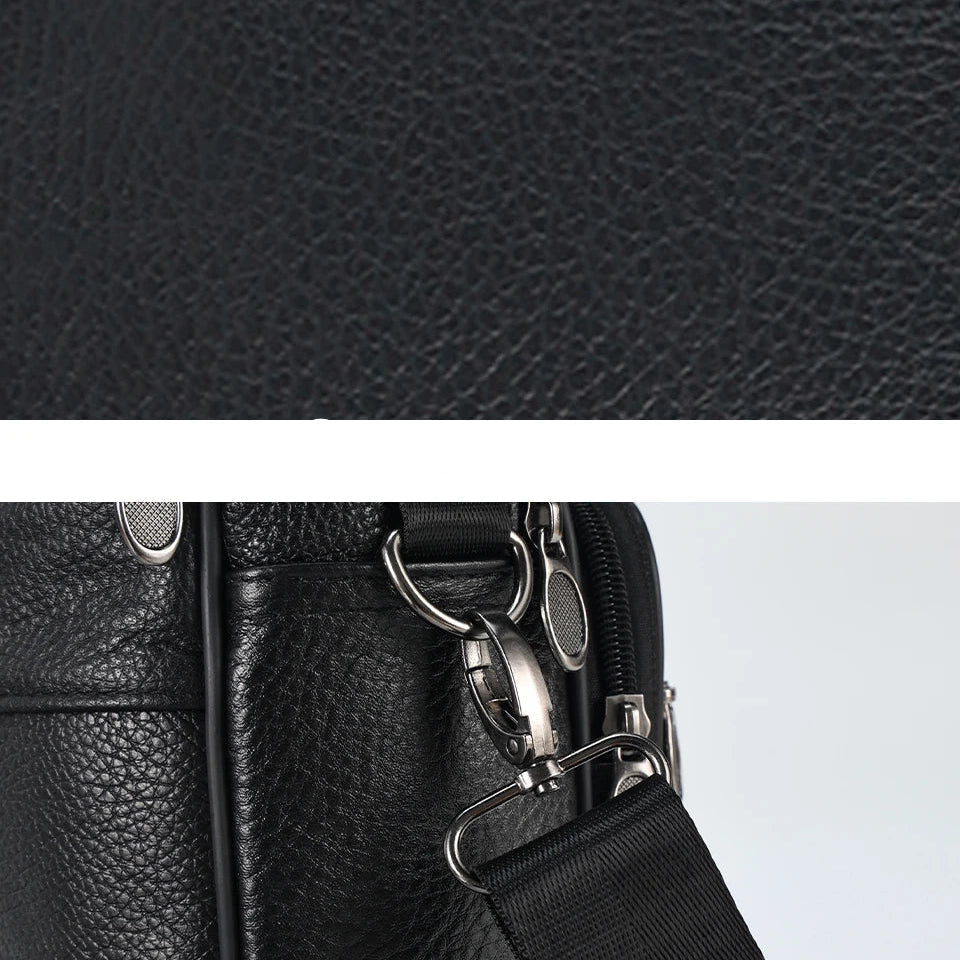 Premium leather sling crossbody bag