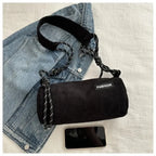 Corduroy handbag with slim strap