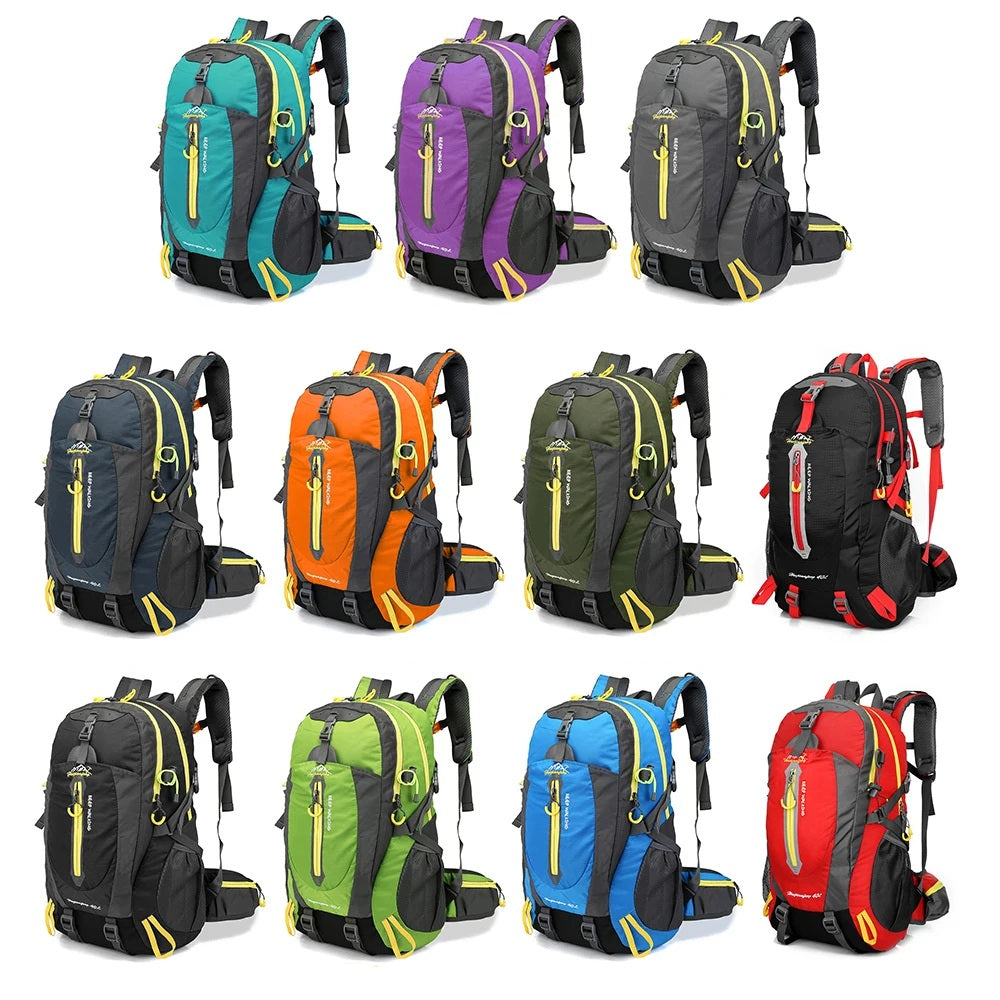 Turquoise hiking backpack