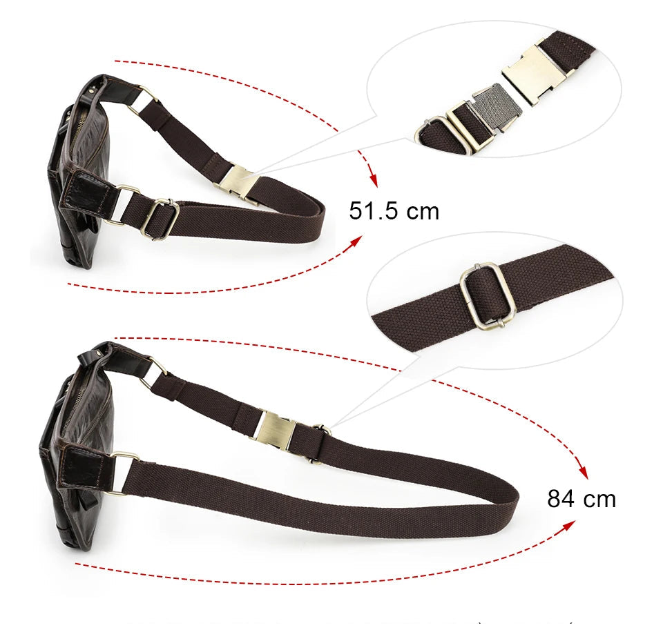 Weekender leather waist bag