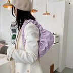 Quilted leather hobo bag