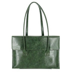 Women's leather laptop shoulder messenger bag