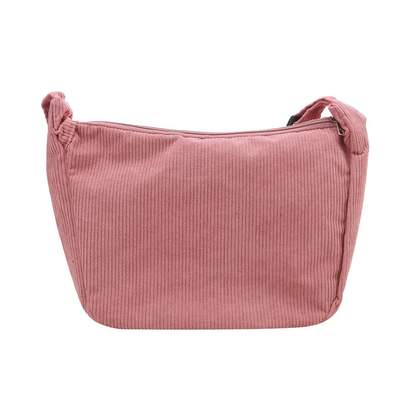 Corduroy handbag for casual wear