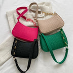 Minimal leather sling crossbody