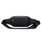 Travel-ready leather bum bag