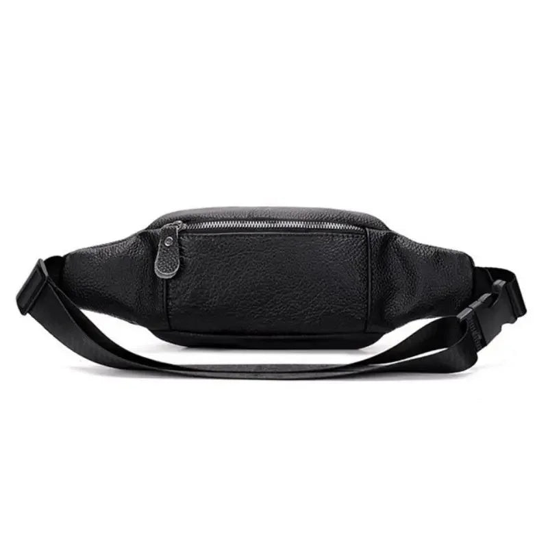 Travel-ready leather bum bag
