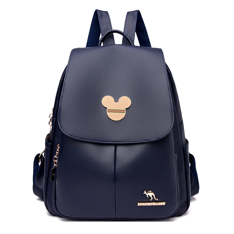 Backpack purse in leather